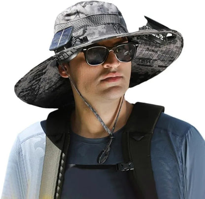 Chapeau à Ventilateur Solaire Ultra-Confort