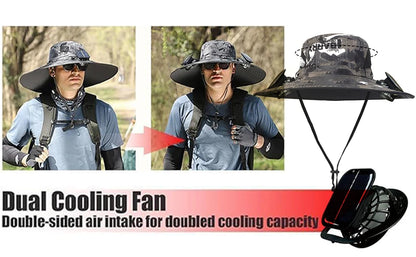 Chapeau à Ventilateur Solaire Ultra-Confort