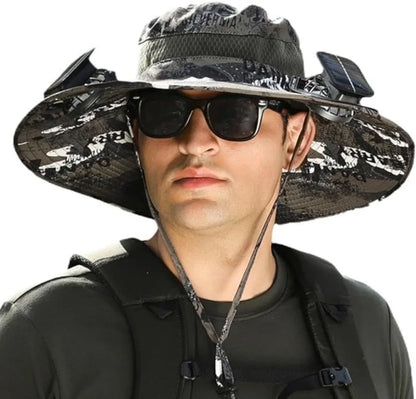 Chapeau à Ventilateur Solaire Ultra-Confort