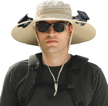 Chapeau à Ventilateur Solaire Ultra-Confort