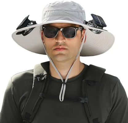 Chapeau à Ventilateur Solaire Ultra-Confort