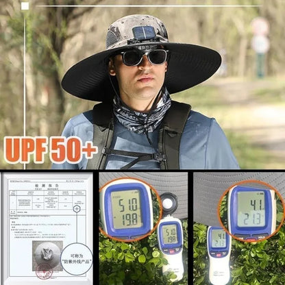 Chapeau à Ventilateur Solaire Ultra-Confort