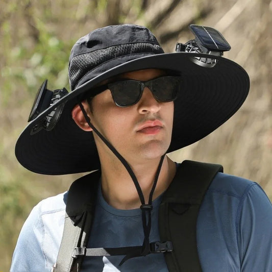 Chapeau à Ventilateur Solaire Ultra-Confort